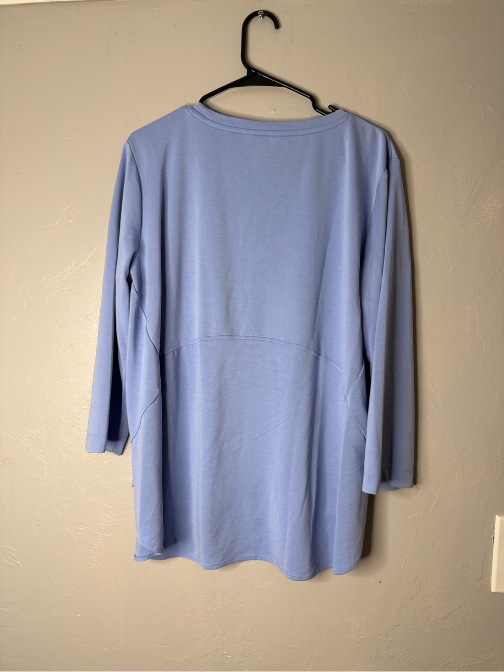 Multiples Light Blue Long Sleeve Tunic Top